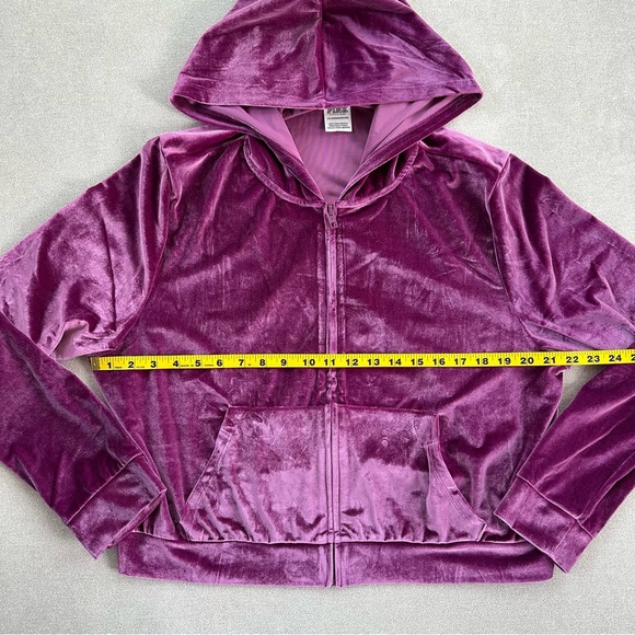 Victoria’s Secret PINK velour shine matching lounge set. Top XXL. Bottom… - Picture 7 of 16